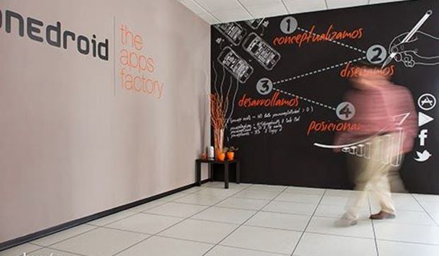 Las oficinas de Iphonedroid, la fábrica de la App de Decoratrix