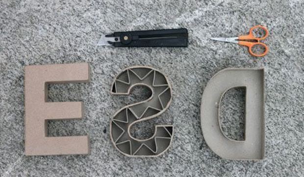 DIY en un trix: letras decorativas de cemento