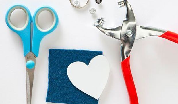 DIY en un trix: llavero de fieltro con forma de corazón
