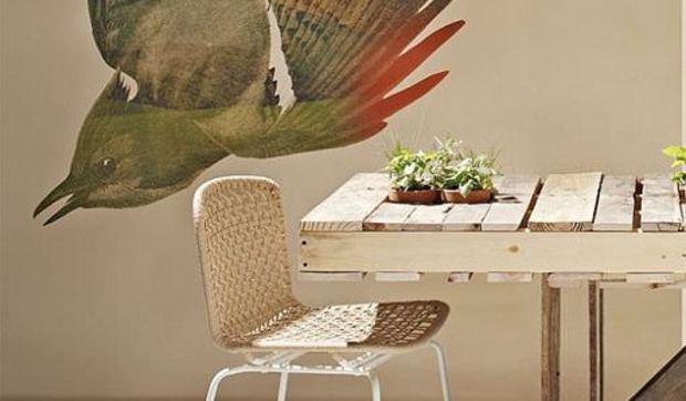 Muebles hechos con madera reciclada