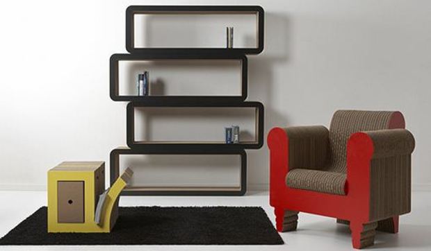 Nueva colección de muebles de cartón de la firma italiana Kubedesign