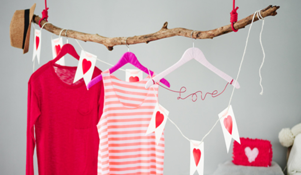 Cómo hacer un perchero para San Valentín
