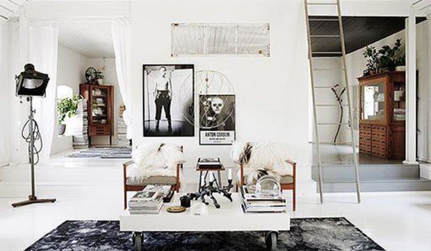 Proyecto decorativo en blanco y negro con un estilo personal