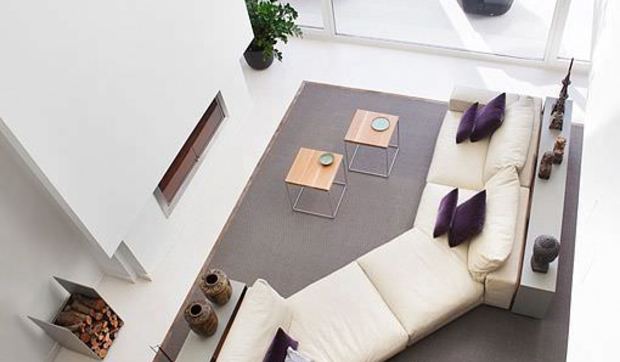 Salón moderno, comedor de inspiración oriental