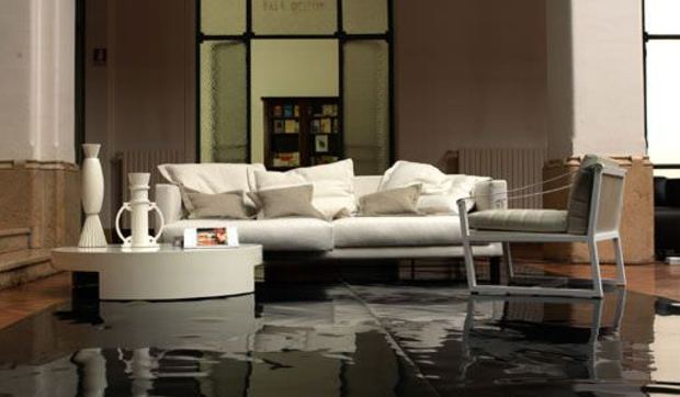 Sofá con librería integrada