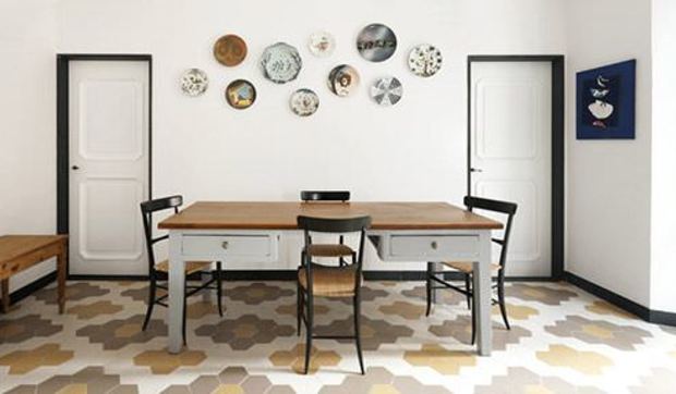 Suelos decorados con baldosas porcelánicas