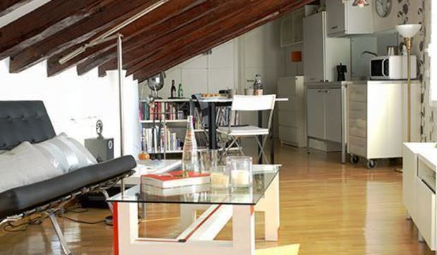 Una coqueta buhardilla de 48 metros en el centro de Madrid