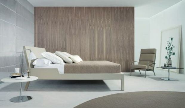 Una cama para dormitorios modernos