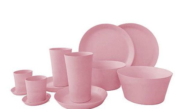 Nuevos colores de la vajilla sostenible para el desayuno de 8pandas